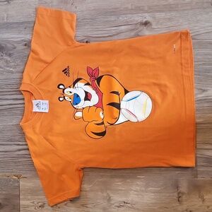 Adidas l tee l orange l new l  Medium  made in canada l volleyball l tony